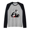 Halloween Wedding Gothic Bride Groom Skeleton Till Death Raglan Baseball Tee