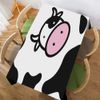 Walmsco Tablecloth Black White Cow Decor For Dining Room Kitchen Rectangular Table Cover 132 * 178cm