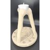 Odin's Nine-Crystal Bone Candle Holder