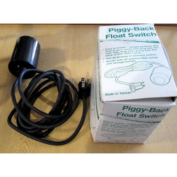 Piggy Back Float Switch for Sump and Sewage Pumps