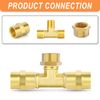 GASHER 3/4"NPT Brass Pipe Cap, NPT Female Thread Socket Pipe End Cap Plugs Fitting 2PCS