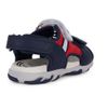 Geox Boys' B Flaffee Boy Sandal, Navy red