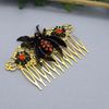 Black Spider Hair Accessory – Halloween or Cosplay Gothic Comb.