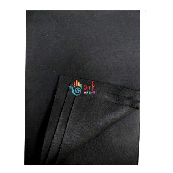 arkCRAFT Felt Sheets, A4 Size, 10 Per Pack (Black)