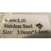 100 Eyewear Glasses SS Eye-wire Screws L-10