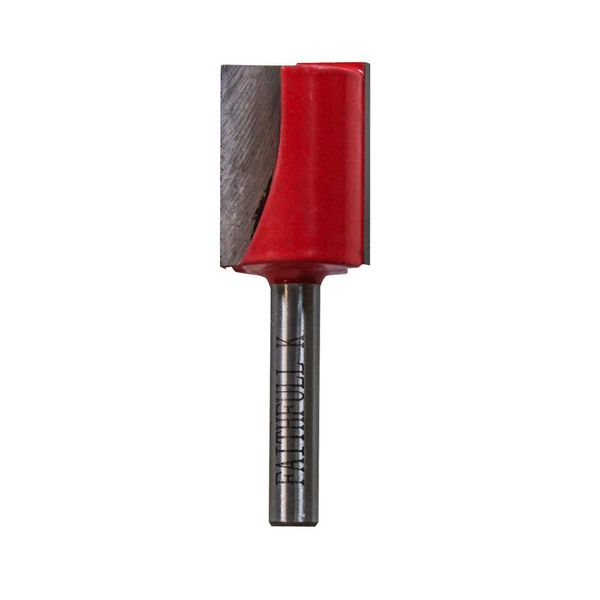 Faithfull FAIRB215 Router Bit TC Two Flute, Red / Silver, 1/4in 19mm