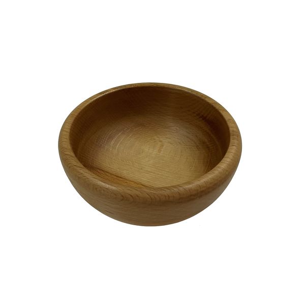 EFO Wooden Serving Bowl - Decorative Fruit Bowl - Food-Safe Salad Bowl - Natural Wood Snack Bowl - Stylish Rustic Wooden Bowl – Size 12 cm