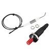 sourcing map Igniter Kit Push Button Gas Grill Stove Ignitor with Wire Length 300mm Spark Generator