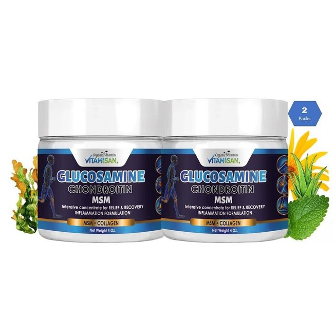 Triple Strength Flex Joint Glucosamine Chondroitin MSM collagen cream DUO