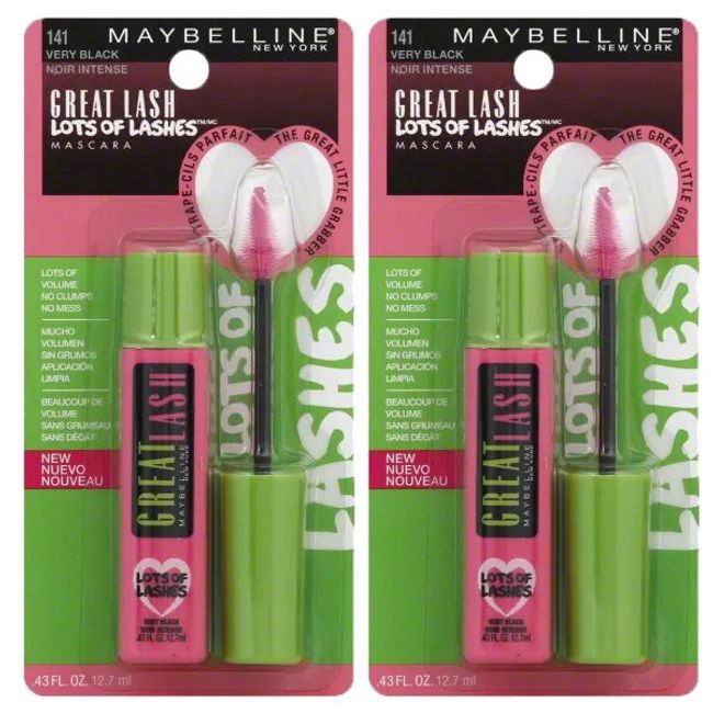 Maybelline Great Lash Lashes of Lash Mascara 12.7ml, Very Black, 1ea