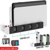 Switch & Switch OLED Joy-Con Charging Stand for Joy-Con Controller Charging, Compatible with Switch and Switch OEL Storage, Integrated, Can Charge 4 Devices Simultaneously, Right/Left Rapid Charger,
