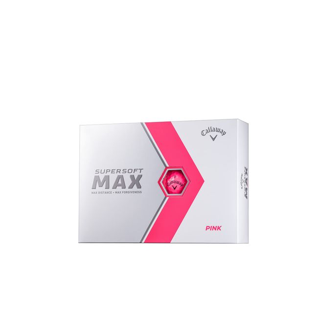 Callaway Golf Balls SUPERSOFT MAX 23 PNK 1 Dozen (Pack of 12), 2 Piece, Pink