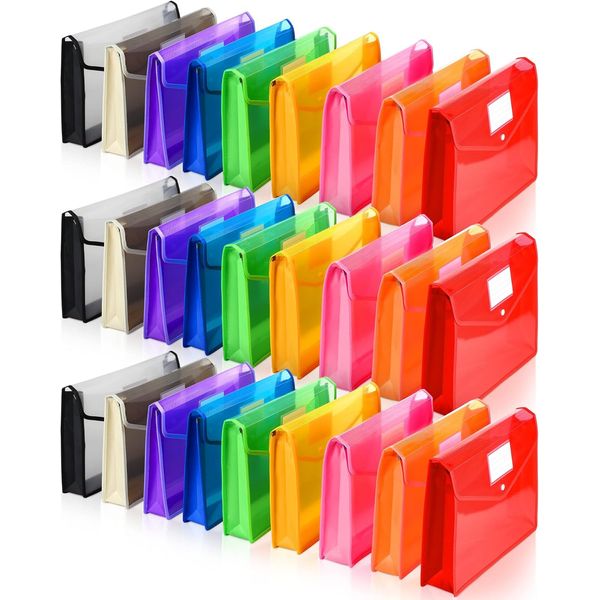 B4 Plastic Expanding File Folders Wallet for School Classroom Envelope File Fold