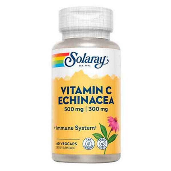 Vitamin C With Echinacea  60 Caps By Solaray