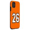 iPhone 11 Number 26 in Black, White and Gray Case