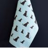 Sweet William Chocolate Labrador tea towel