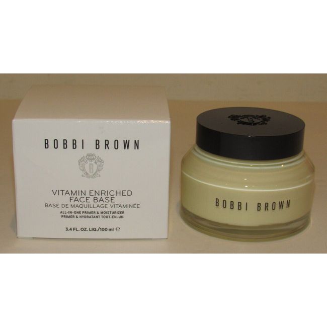 Bobbi Brown Face Base 3.4 Oz 100 mL Jumbo Size Vitamin Enriched Moisturizer NIB