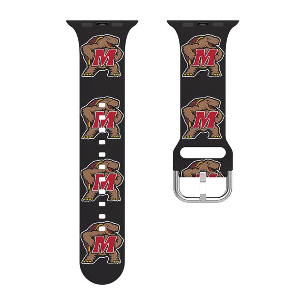 UMD Testudo (Black) / Apple Watch Band - 42/44/45