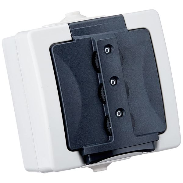 Kopp Nautic 955056015 Combination Lock Surface-Mounted Wet Room Socket Lockable Grey