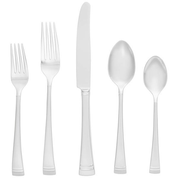 Lenox Frosted Federal Platinum 20Pc Flatware Set, 3.10 LB