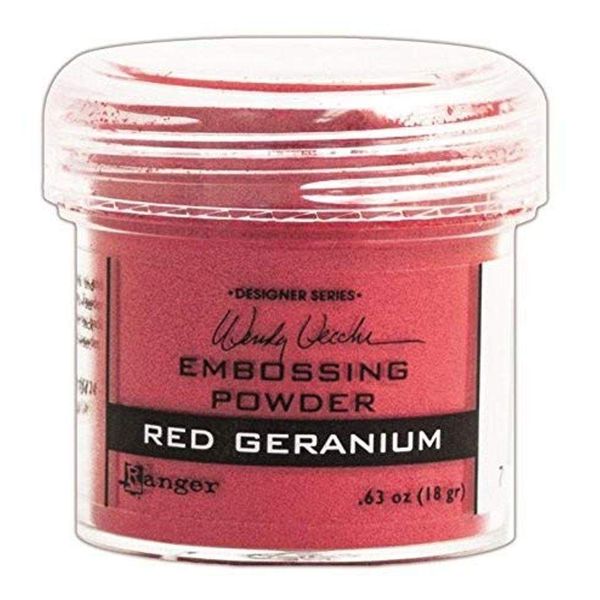 Ranger 1 oz Embossing Powder, Red Geranium