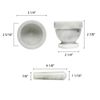 Thunder Group Marble Grinder, 3-Inch, White