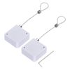sourcing map Retractable Cable Lock with Double-Sided Adhesive Slow Remote Control Security Lock for TV, DVD,Showroom,Remote,600g 2Set White