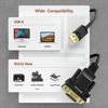 OIKWAN USB to RS232 Serial DB9 Male Cable, 2-Pack