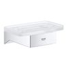 GROHE Selection | Bathroom Accessories | Cube Soap Dish | Glass Matt | 40806000