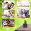 Lively Breeze Tri Cactus, Non-Electric Ceramic Diffusers for Essential Oils and Aromatherapy Fragrance, White Ceramic Diffusers in Car or Desk Office Decor and Small Bathroom at Home, Black Vase