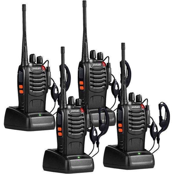 4 Pack Set Long Range Walkie Talkie 5 Mile Two Way Radio Charge Waterproof