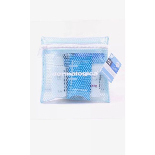 Dermalogica Fit Skin Essential w/ Bag: Toner,Skin Recovery,Eye Lift -Travel Kit