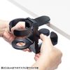 Sanwa Supply PDA-STN71BK Headphone Hook with Drink Holder
