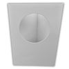 5 Pack A6 White Rounded Top Circle Aperture Card Blanks & Envelopes, Tri-Fold - 300gsm