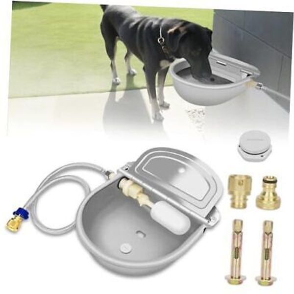 Automatic Water Bowl Dispenser for Dog, 304 Stainless Steel Animal Waterer Kit