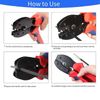QeeHeng Solar Panel Crimping Tool - Crimper for 2.5/4/6mm Solar Panel PV Cable