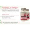 Balance Hormonal. Suplemento Natural para balancear las hormonas femeninas. Set de 2 frascos con 90 capsulas CADA uno. Tratamiento para 3 Meses. 100% Natural