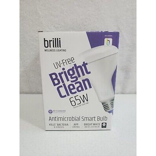 Brilli Wellness BR30/65W E26 Lighting Bright Antimicrobial Smart LED Bulb