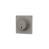Lock Scout Deadbolt with SquareTrim, Keyed 1 Side, Satin Nickel Finish