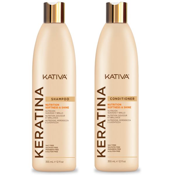 Keratin Shampoo and Coditioner Pack set of 2 (12oz + 12oz)