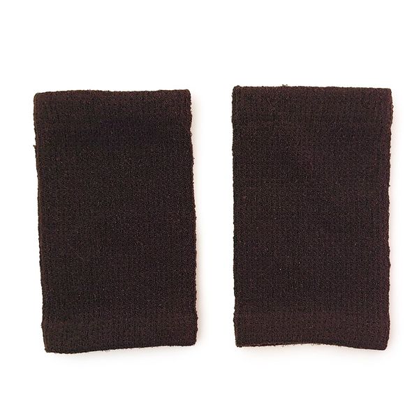 841 Silk Wrist Arm Warmer (Pack of 2) Cold Silk Made in Japan, dark brown