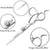 Wishbeauty 6.5" Professional Hairdressing Scissors Barber Shears Silver Set of 2 Left Handed
