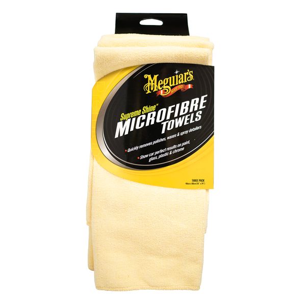 Meguiar's X2020 Supreme Shine Microfiber Towels - 3 Pack