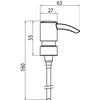 EMCO Ersatz-Pumpe Seifenspender, Chrom, normal