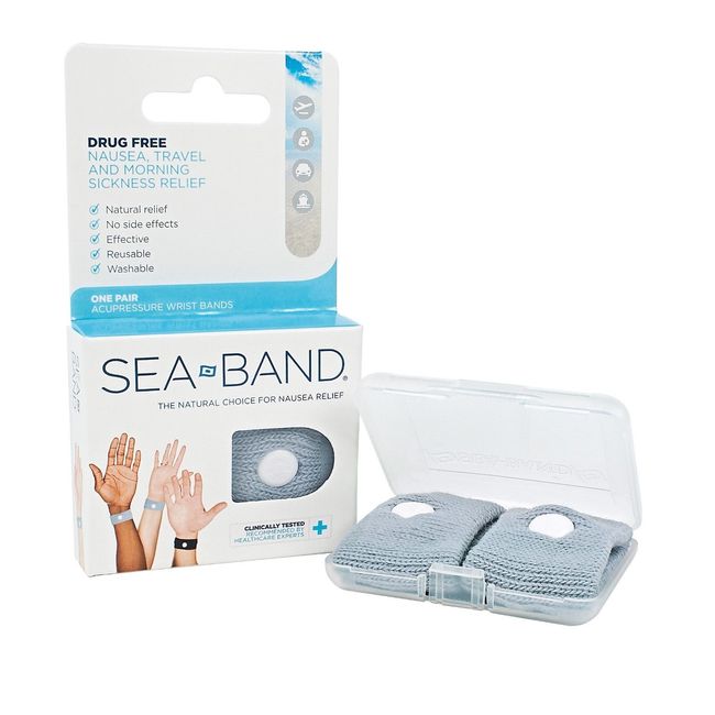 Sea-band Wristband Acupressure (Anti-Nausea Relief) New #700001