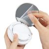 SelfTek Empty Powder Puff Box Air Cushion Container for DIY BB/CC Cream Liquid Foundation with Mirror and Sponge Puff