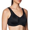 Wacoal Women's Full Support Underwire Sport Bra, Black, 38DDD