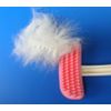BEBON Rubber Slicker Brush, Small, Pink, For Dogs, Cats, Rabbits, Genuine Manufacturer Product, Made in Japan