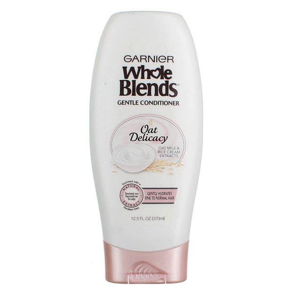 Garnier Whole Blends Gentle Conditioner, Oatmilk & Rice Cream, 12.5 fl oz