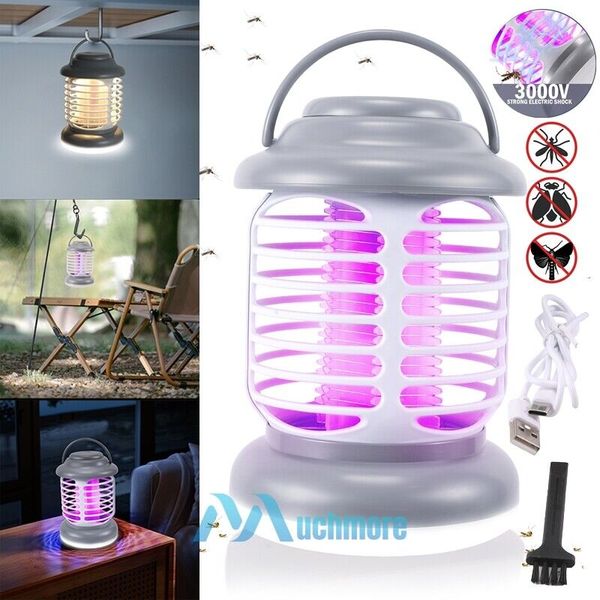 Household Purple Light Electric Fly Catcher Quiet Mosquito Insect Trap 8LED Lamp